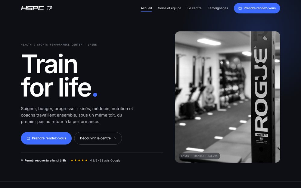 Site réalisé pour HSPC